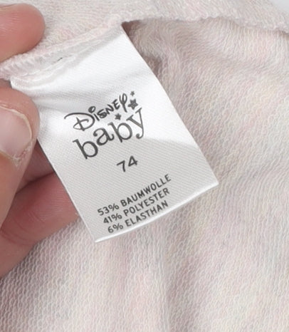 Disney Baby Bambi Pink Dress, 9-12M Girls, Long Sleeve