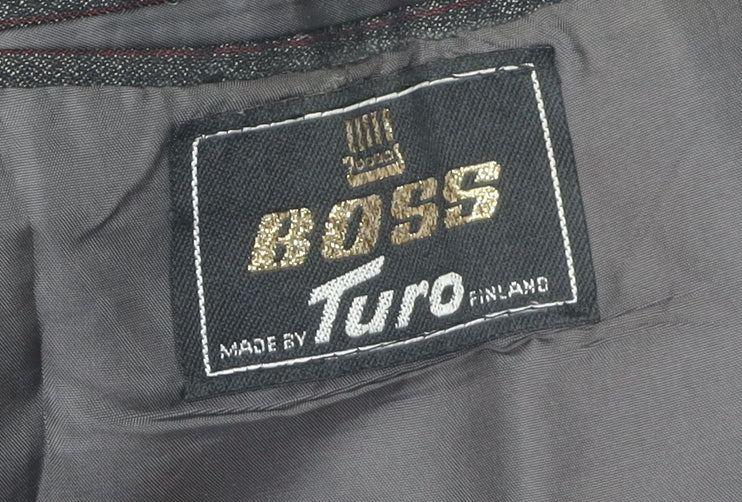 Mens UK Size 44 Boss Regular Grey Suit Jacket