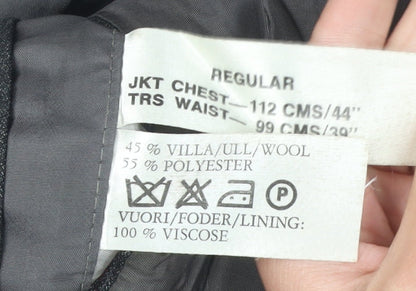 Mens UK Size 44 Boss Regular Grey Suit Jacket