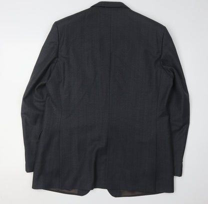 Mens UK Size 44 Magee Regular Black Suit Jacket