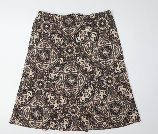 Marks and Spencer Women's Multicoloured Knee Length Skirt