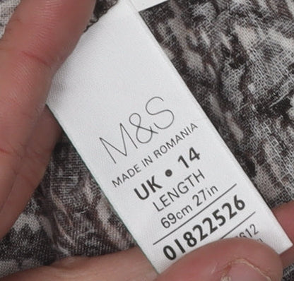 Marks and Spencer Women's Multicoloured Knee Length Skirt