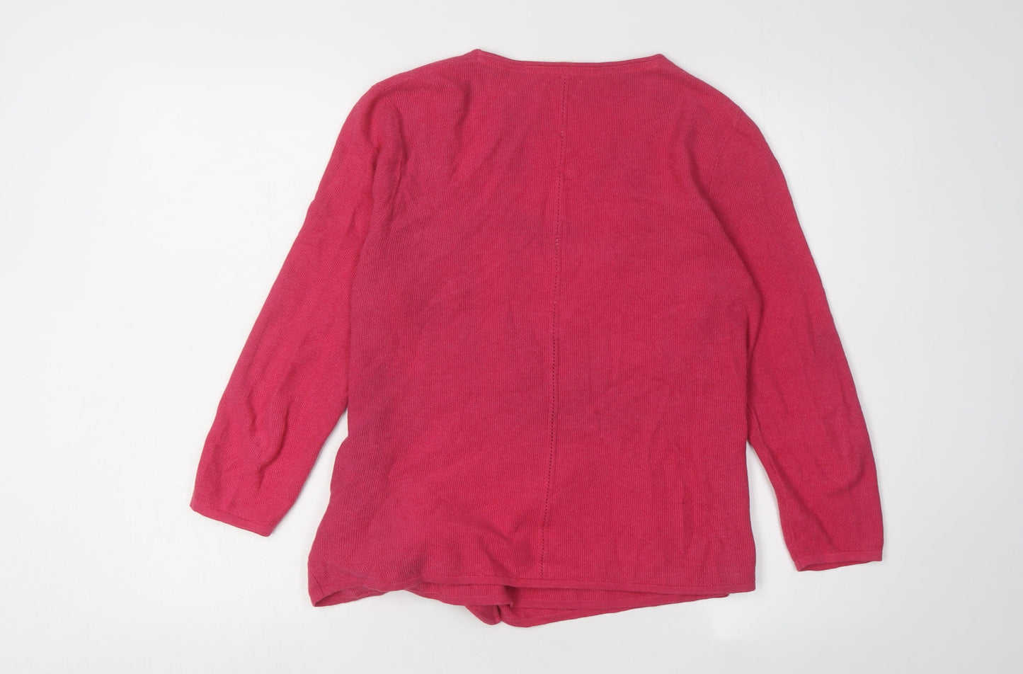 Womens UK Size 12 White Stuff Pink Wrap Jumper