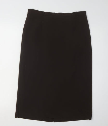 BHS Women's Black Size 12 Straight Skirt