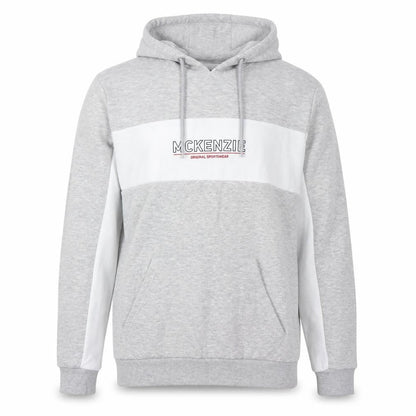 Mens UK Size L McKenzie Grey Pullover Hoodie