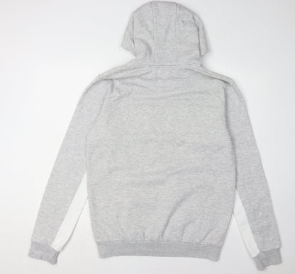 Mens UK Size L McKenzie Grey Pullover Hoodie