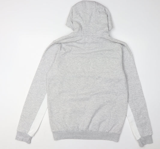 Mens UK Size L McKenzie Grey Pullover Hoodie