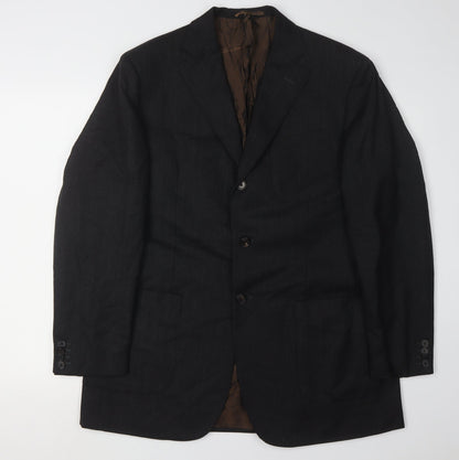 Gian Franco Bommezzadri Men's Black Wool Blazer UK 44