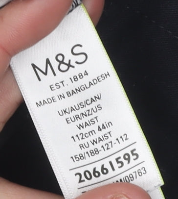 Marks and Spencer Men's Black Chino Shorts Size 2XL