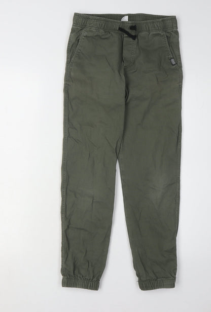 H&M Boys Green Jogger Trousers, Size 18 Years