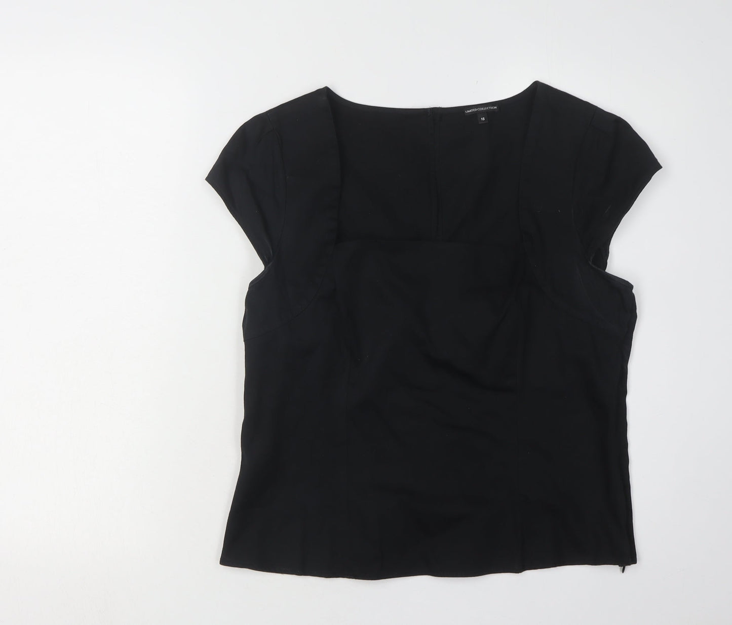 Womens UK Size 16 Marks and Spencer Black  Blouse