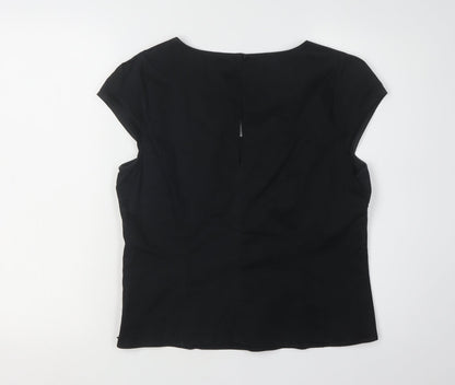 Womens UK Size 16 Marks and Spencer Black  Blouse