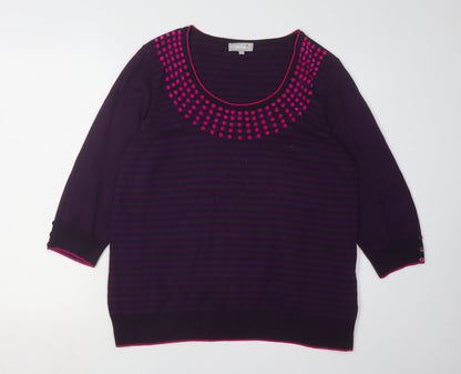 Womens UK Size 18 Per Una Purple Pullover Jumper