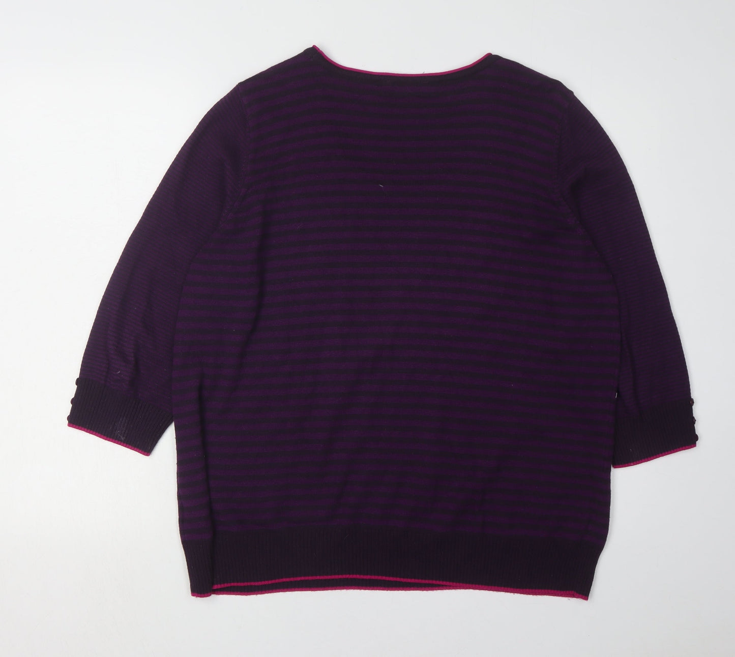 Womens UK Size 18 Per Una Purple Pullover Jumper