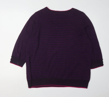 Womens UK Size 18 Per Una Purple Pullover Jumper