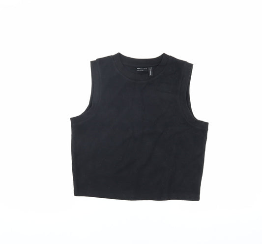 ASOS DESIGN Black Sleeveless Women’s Vest - Size 8