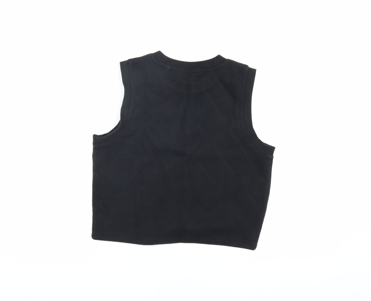 ASOS DESIGN Black Sleeveless Women’s Vest - Size 8