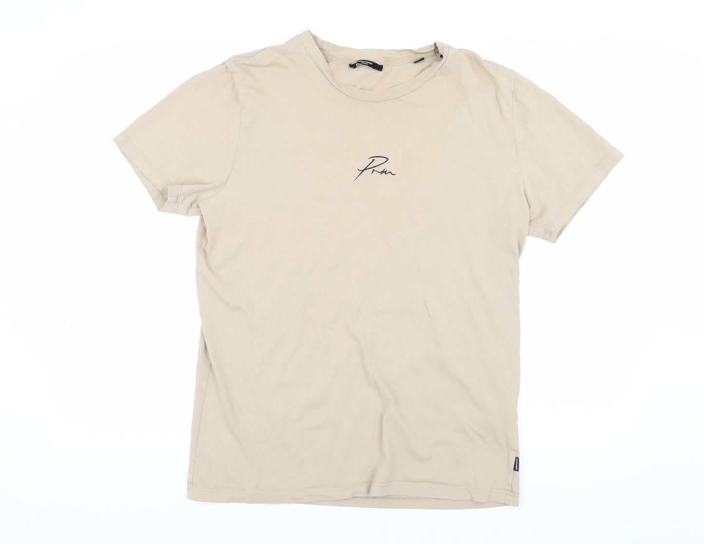 Mens UK Size L JACK & JONES Beige  T-Shirt