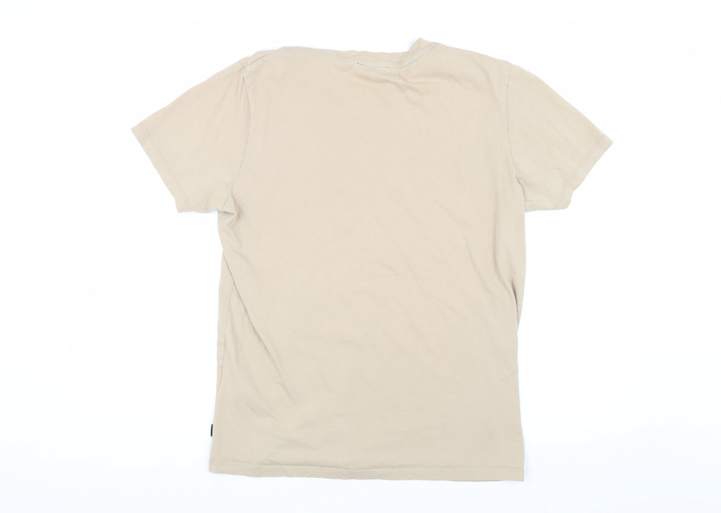 Mens UK Size L JACK & JONES Beige  T-Shirt
