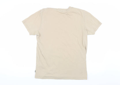 Mens UK Size L JACK & JONES Beige  T-Shirt