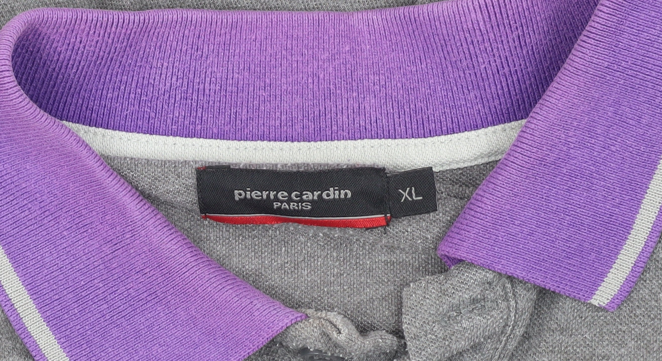 Pierre Cardin Men’s XL Grey Polo Shirt - Stylish Casual