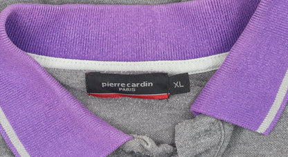 Pierre Cardin Men’s XL Grey Polo Shirt - Stylish Casual