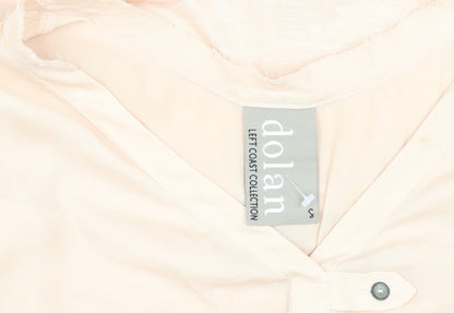 Dolan Women's Beige Long Sleeve Button Top Size S