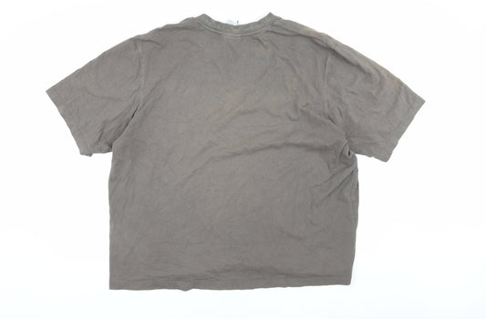 Adidas Men's XL Grey Crew Neck T-Shirt
