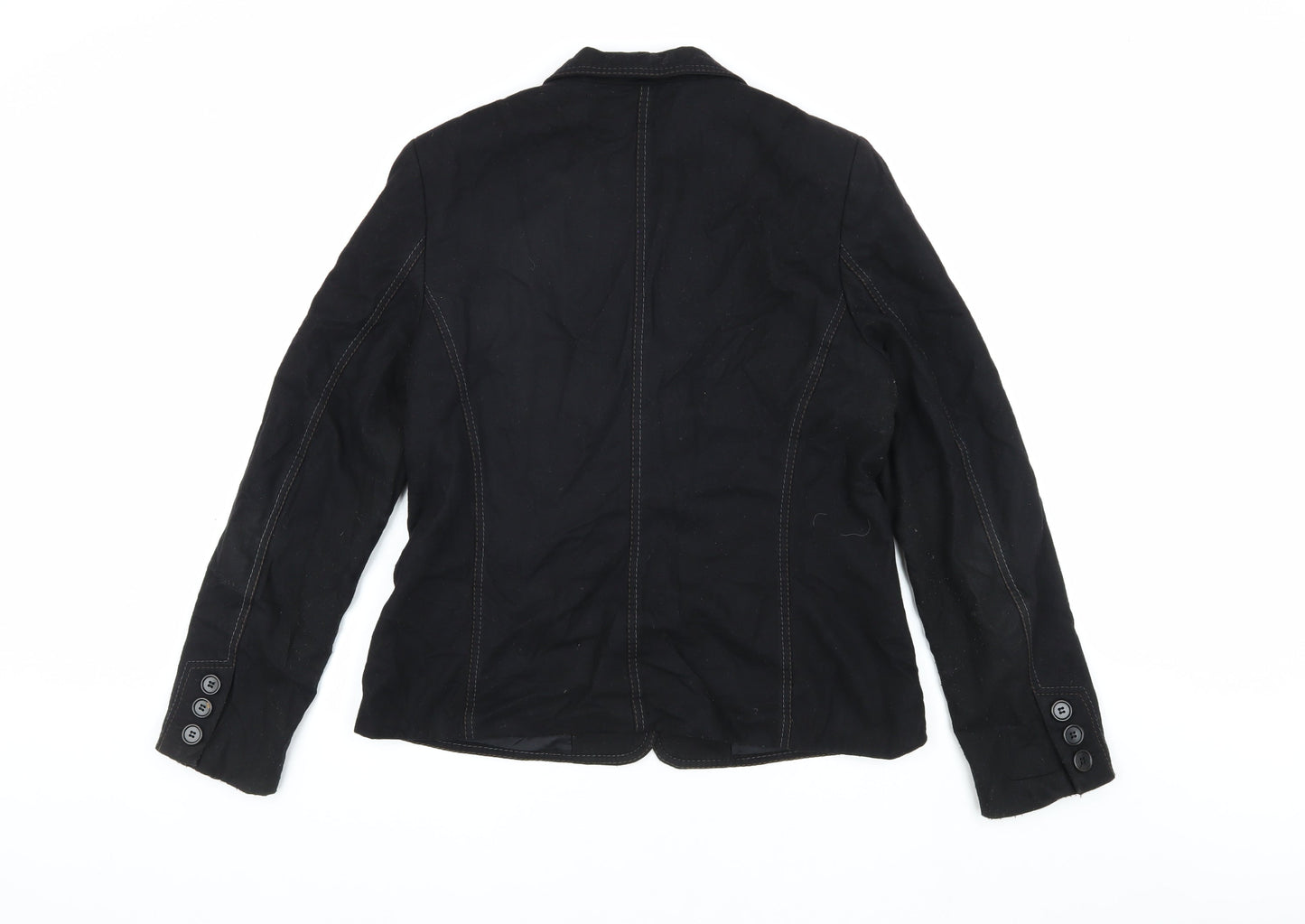 Mexx Women's Black Wool Blazer Size 16