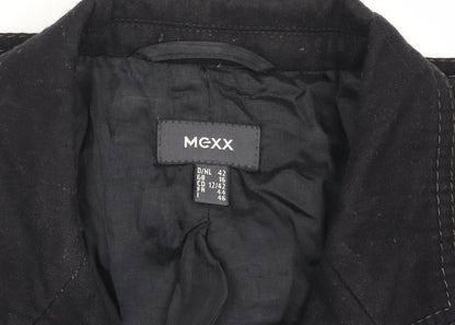 Mexx Women's Black Wool Blazer Size 16