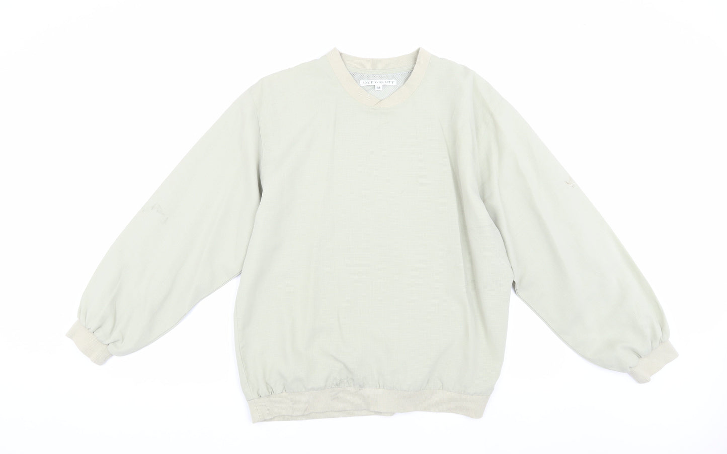 Lyle & Scott Men's Beige Long Sleeve T-Shirt M