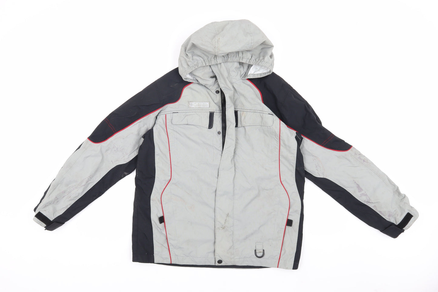 Columbia Boys Grey Parka Jacket with Hood in Size 14-15 Years