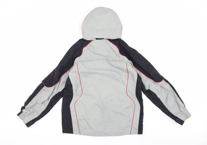 Columbia Boys Grey Parka Jacket with Hood in Size 14-15 Years