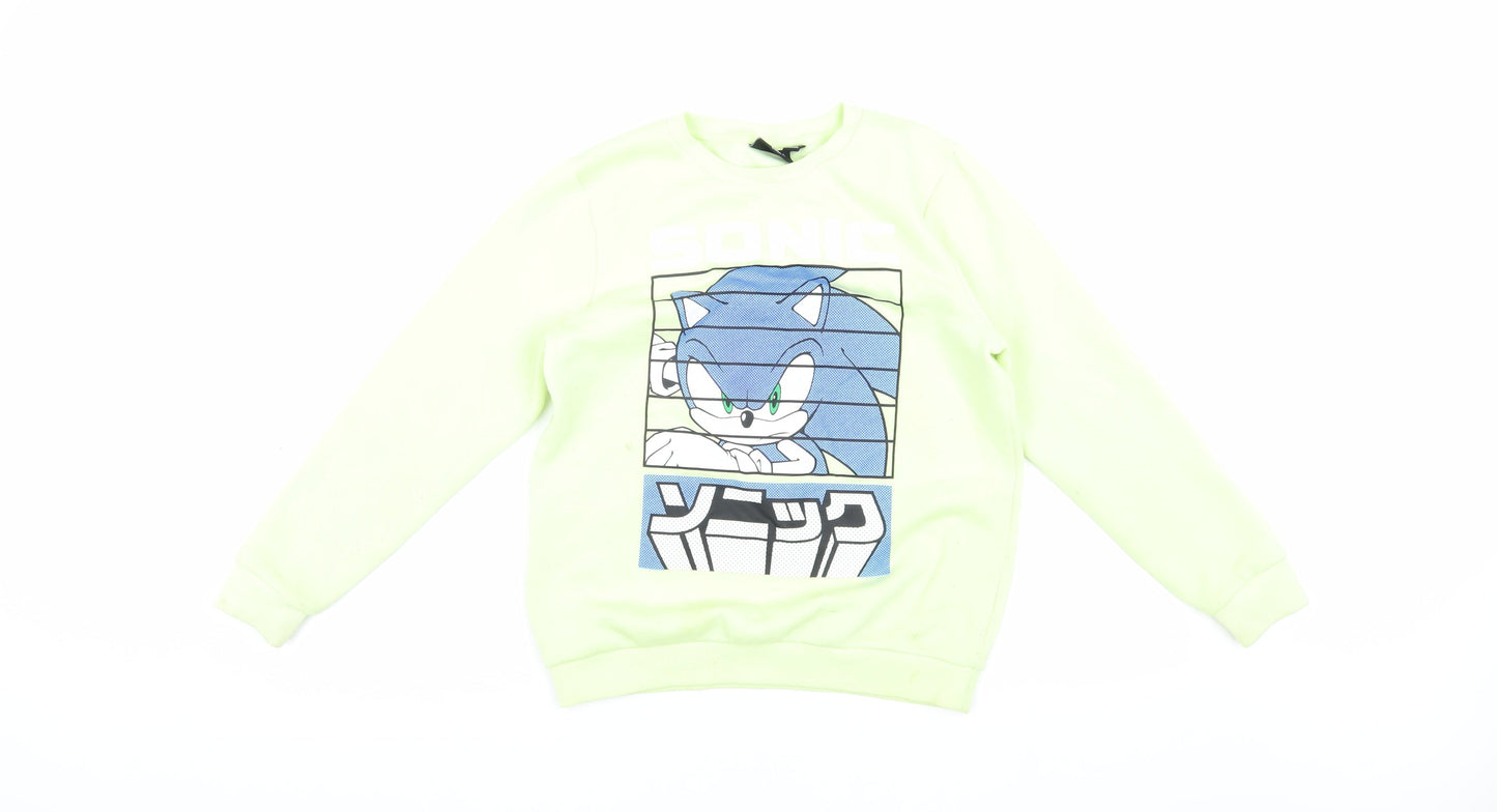 Sega Boys Sonic Graphic Pullover Sweatshirt - Multicoloured, 10-11Y