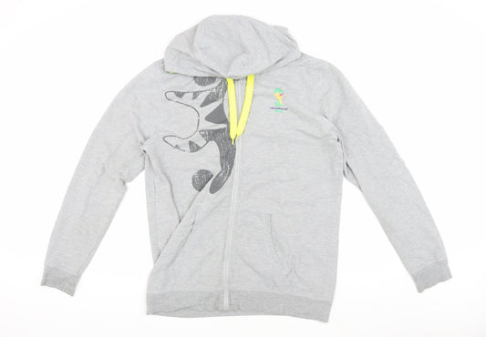 Mens UK Size 3XS FIFA World Cup Grey Basic Jacket