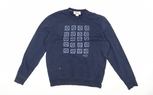 Mens UK Size XL Original Penguin Blue Pullover Sweatshirt