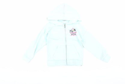 Animal Girls Blue Basic Hooded Jacket 5-6 Years
