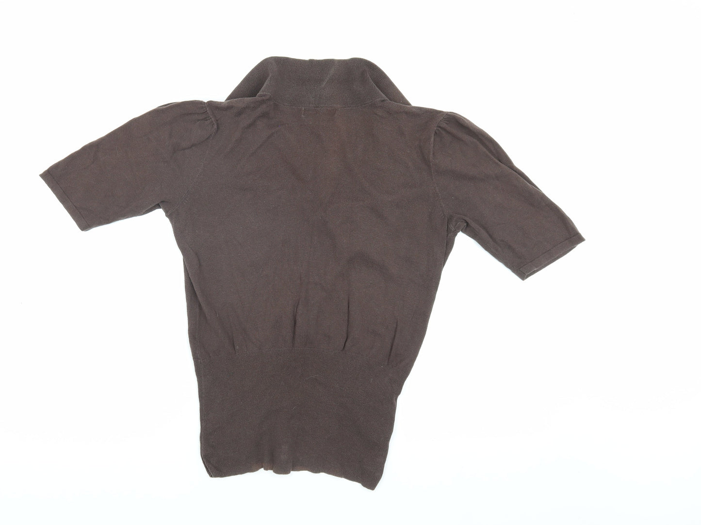 Laura Ashley Women's Brown Henley Jumper Size 14