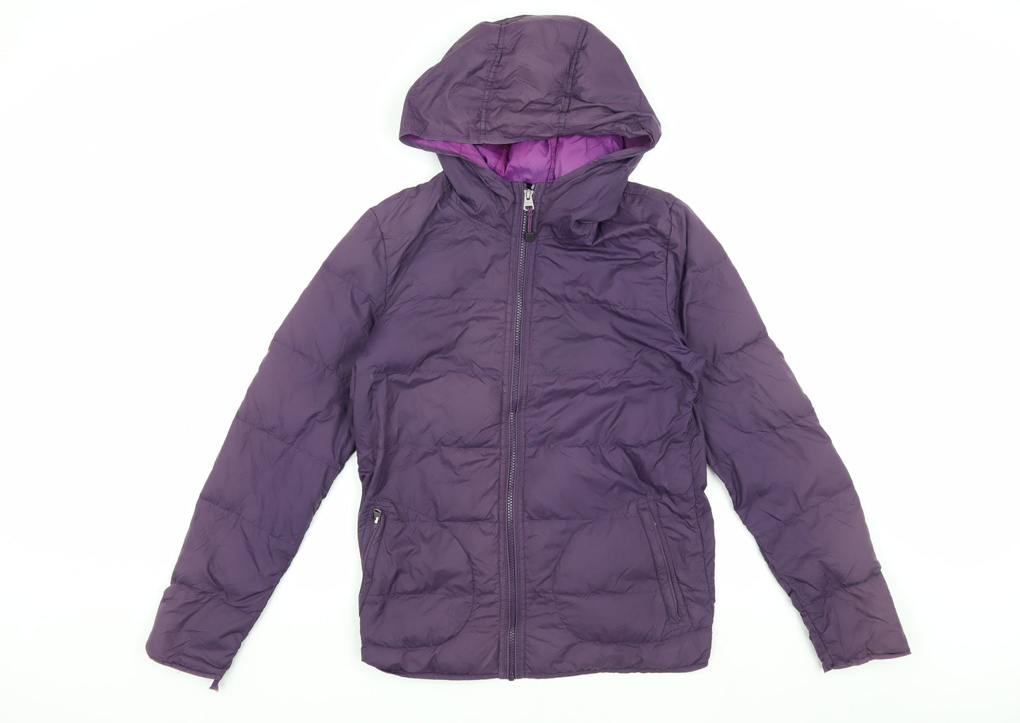 Fat Face Women's Purple Puffer Jacket Size 10