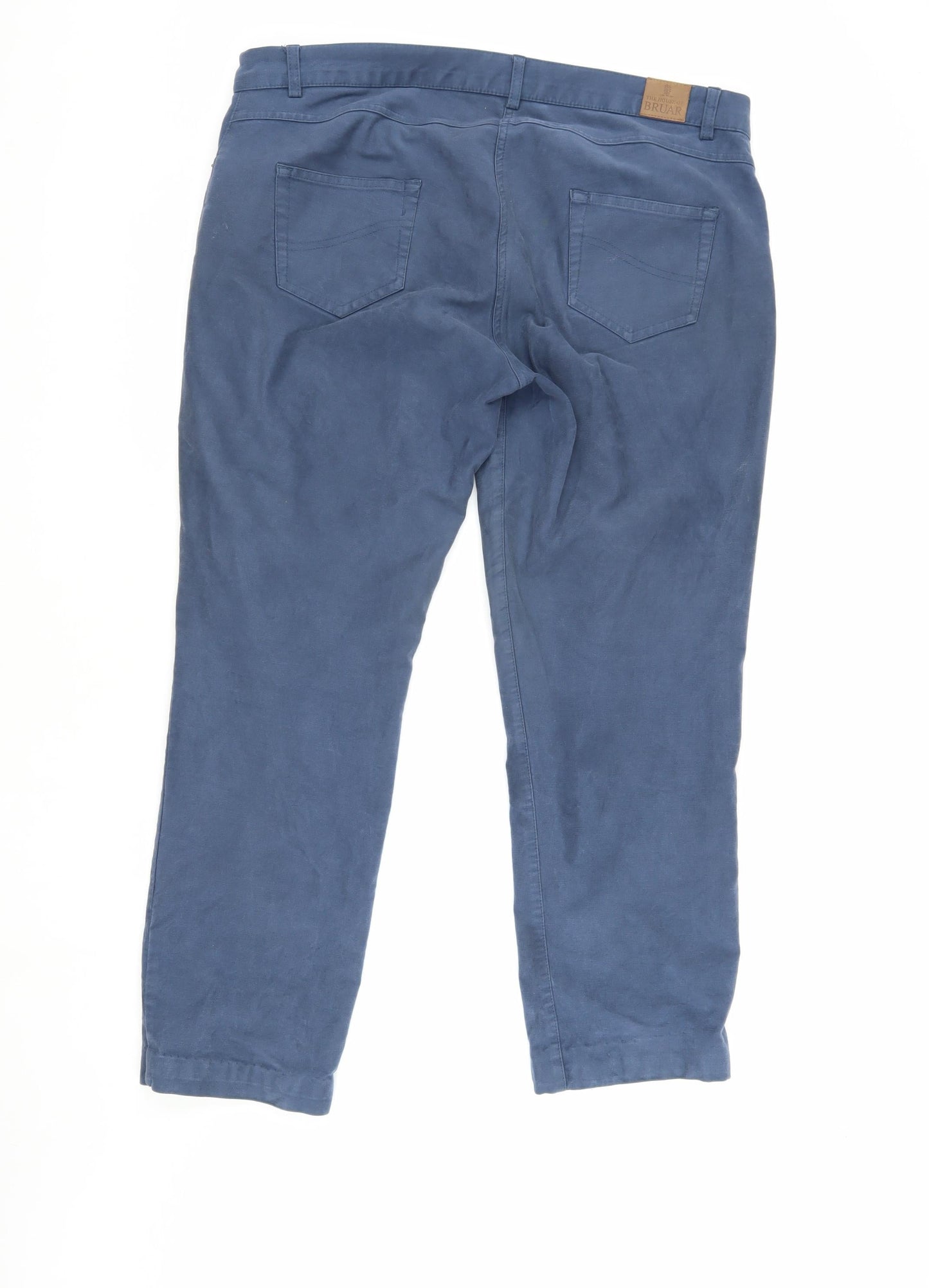 House of Bruar Women's Blue Trousers, Size 20