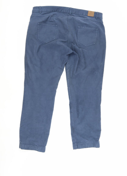 House of Bruar Women's Blue Trousers, Size 20