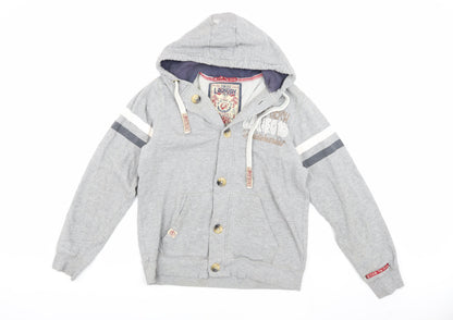 Mens UK Size M Tokyo Laundry Grey Hooded