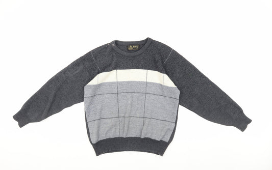 Unisex Adults UK Size 12 Wolsey Grey Pullover Jumper