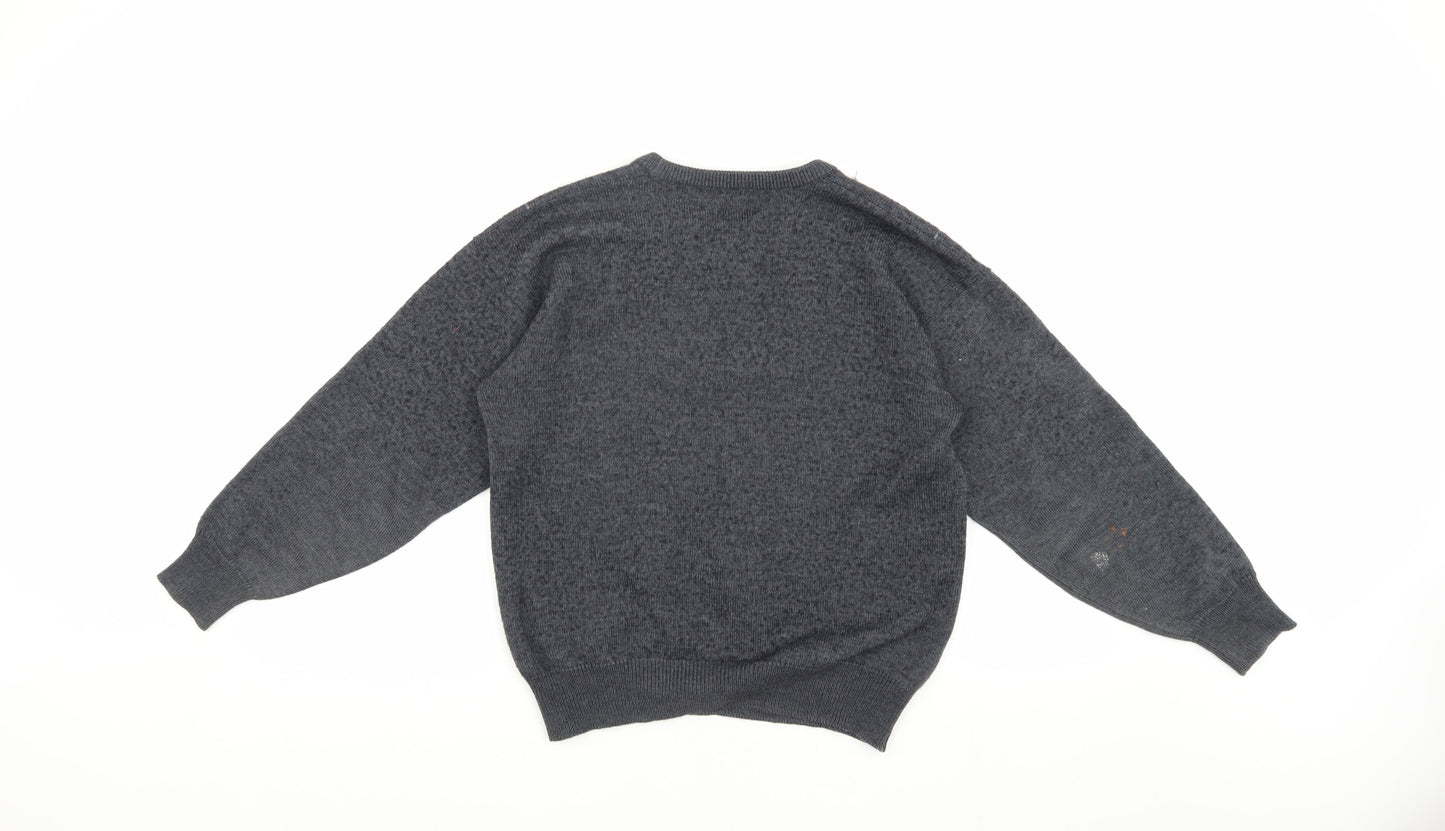 Unisex Adults UK Size 12 Wolsey Grey Pullover Jumper