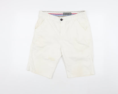 TiGGO JEANS Men's Ivory Chino Shorts, Size 32, Casual