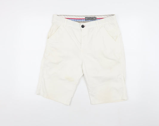 TiGGO JEANS Men's Ivory Chino Shorts, Size 32, Casual