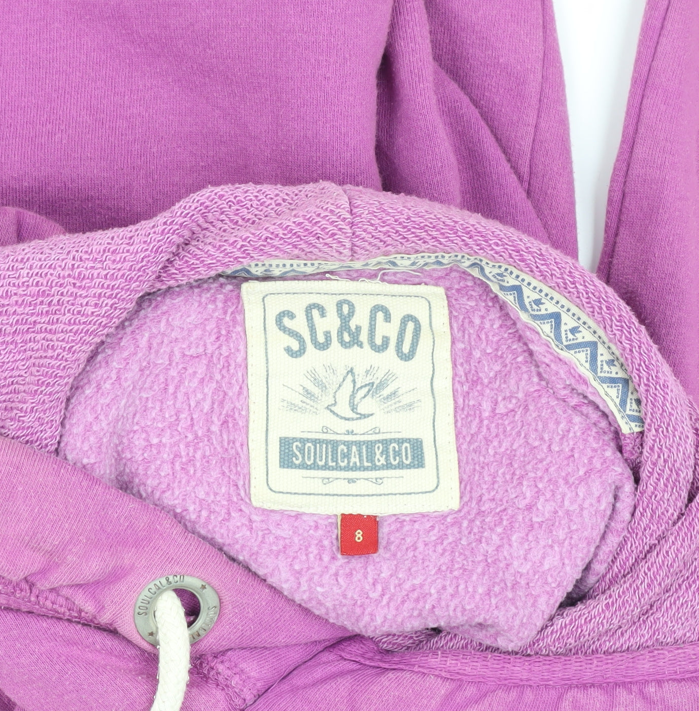Soul Cal & Co Women's Purple Hoodie Size 8