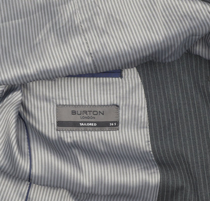 Mens UK Size 36 Burton Regular Grey Suit Jacket