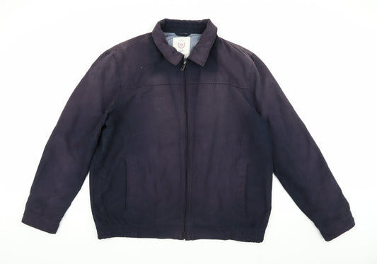 Atlantic Bay Men's Blue XL Basic Jacket with Zip