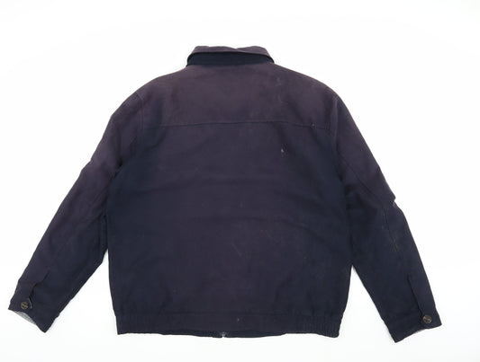 Atlantic Bay Men's Blue XL Basic Jacket with Zip